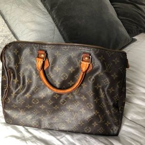 Authentic Louis Vuitton Monogram Speedy 35